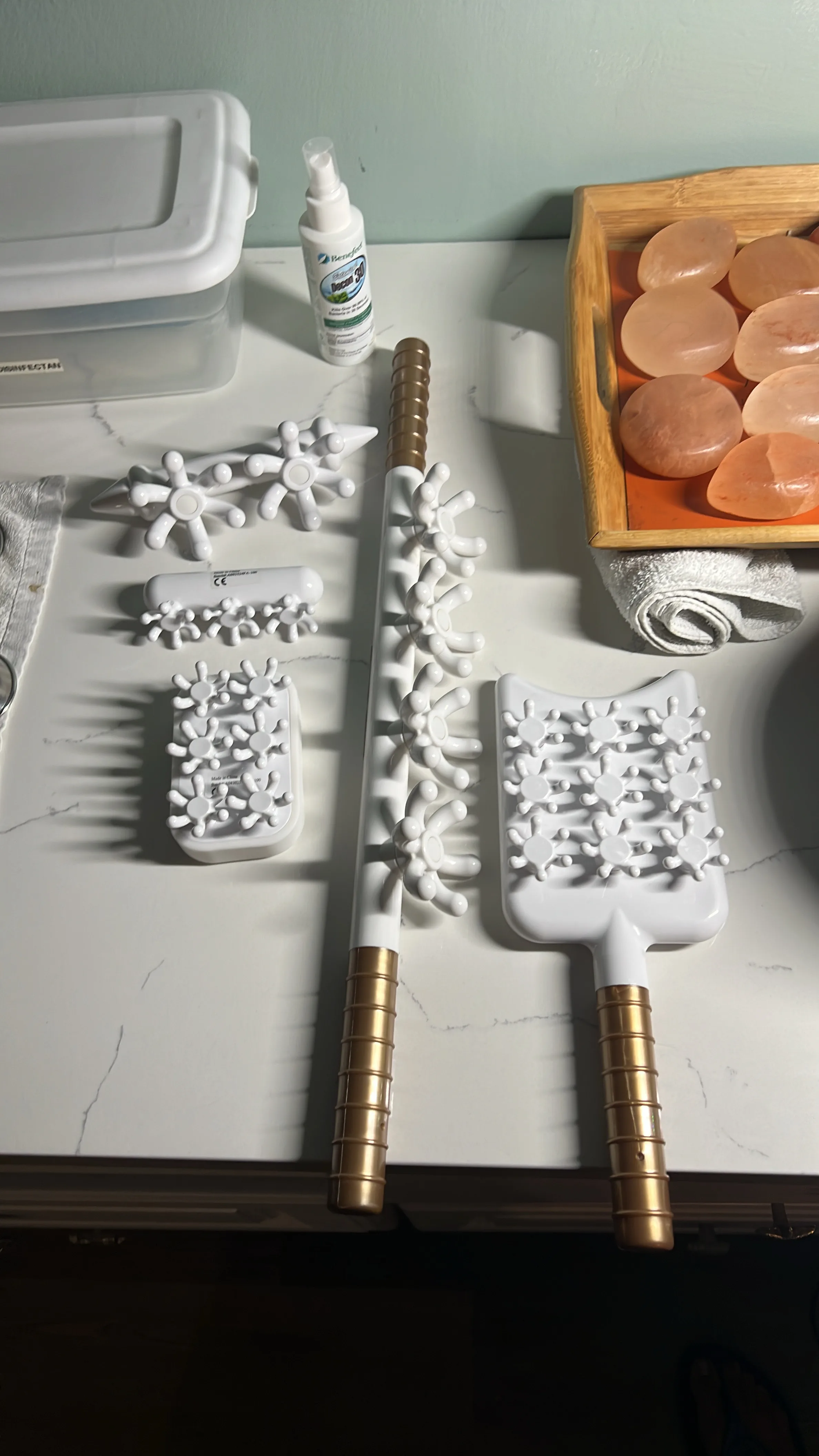 FasciaBlaster tools used during massage sessions at Central Coast Red Coral Spa