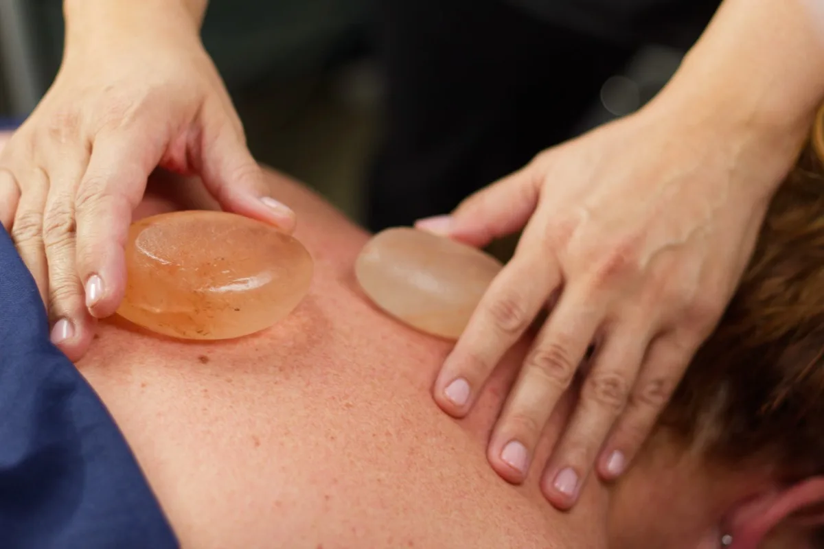 Himalayan salt stone massage at Central Coast Red Coral Spa