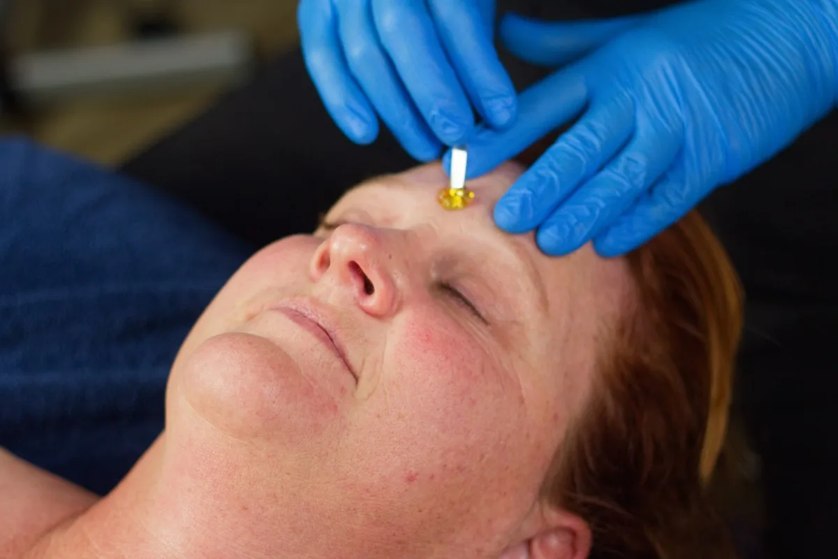 Organic sugar paste application at Red Coral Spa